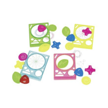 Geometric drawing tool - 4 Assorted - Display of 60
