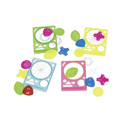 Geometric drawing tool - 4 Assorted - Display of 60