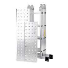 4.7M 14 in1 Aluminium Folding Ladder Multi Position Purpose w/Platform