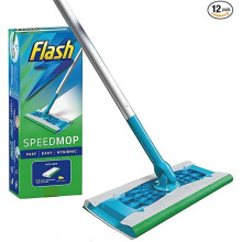 Flash Speedmop Starter Kit - 1 Speed mop + 12 Mopping Cloths Refills