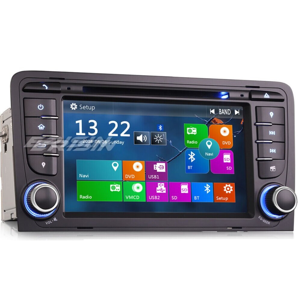 Erisin Car Stereo Dvd Dab+ Satnav Sd Rds Dvb-T Ipod Bt Audi A3 S3 Rs3 Rnse-Pu