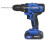 (Drill Set with One Battery) Cordless Drill Driver Screwdriver Combi Drill with Manual Hammer 2