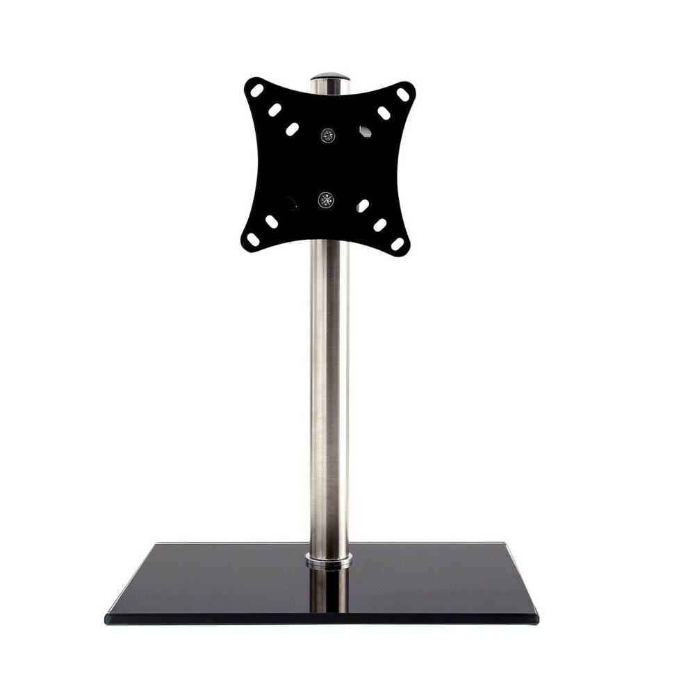 Single Arm Lcd Led Monitor Tv Bracket Desk Stand For 13-27''Screen Black