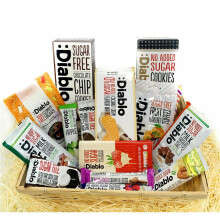 Diablo Diabetic Sugar Free Gift Hamper Box Sweets Gummy Cookies Bars