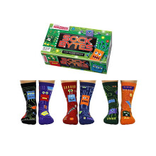 Socks For Kids Box Of 6 Sock Bytes United Oddsocks Children UK 12-5.5