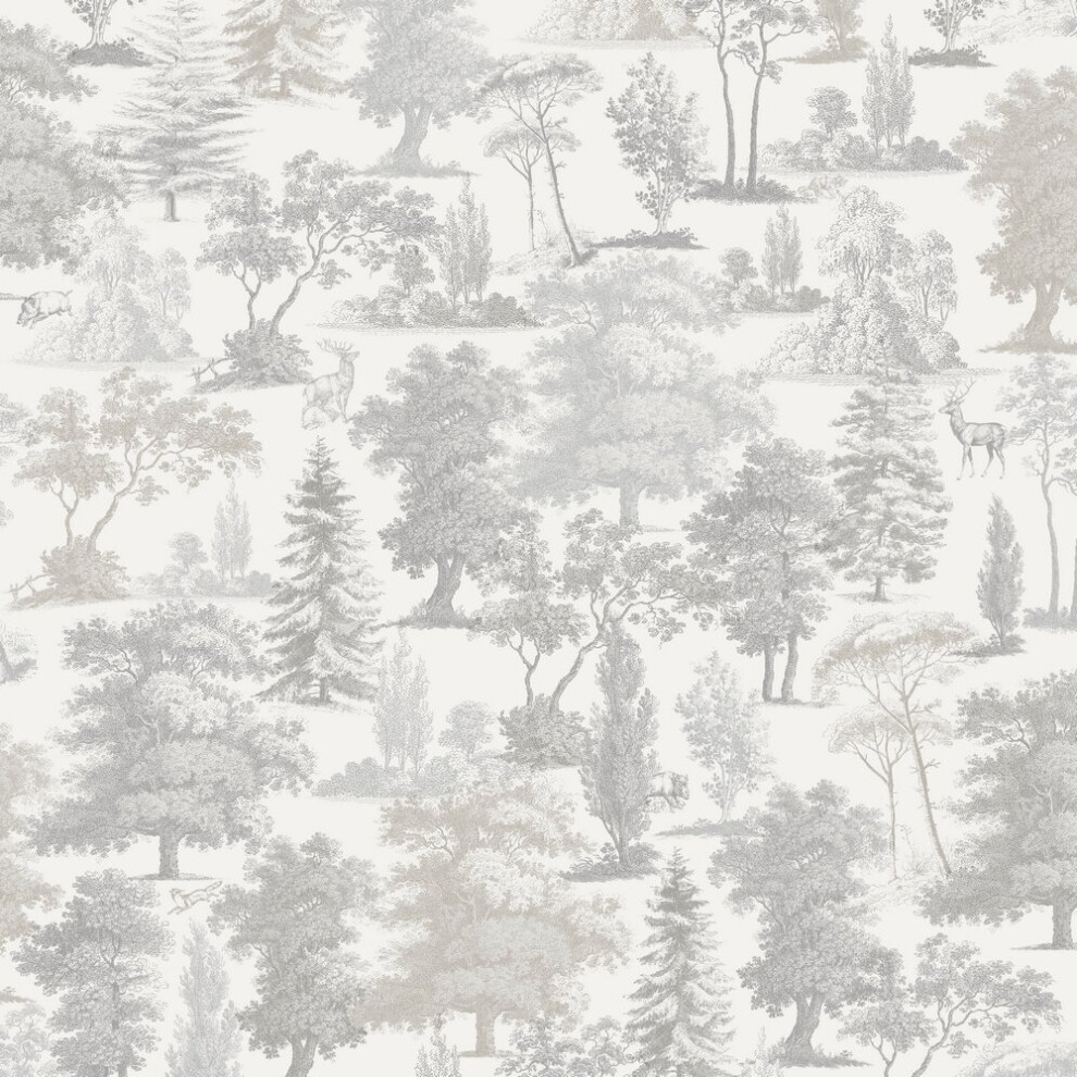 Muriva Oakley Taupe Wallpaper 201501