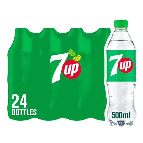 7UP Regular Lemon & Lime Bottle 500ml (Pack of 24) 1
