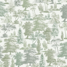 Muriva Oakley Green Wallpaper 201502