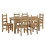 Mercers Furniture Corona Large Extending Dining Table & 6 Chairs Set Solid Wood Mexican Pine Wooden 1