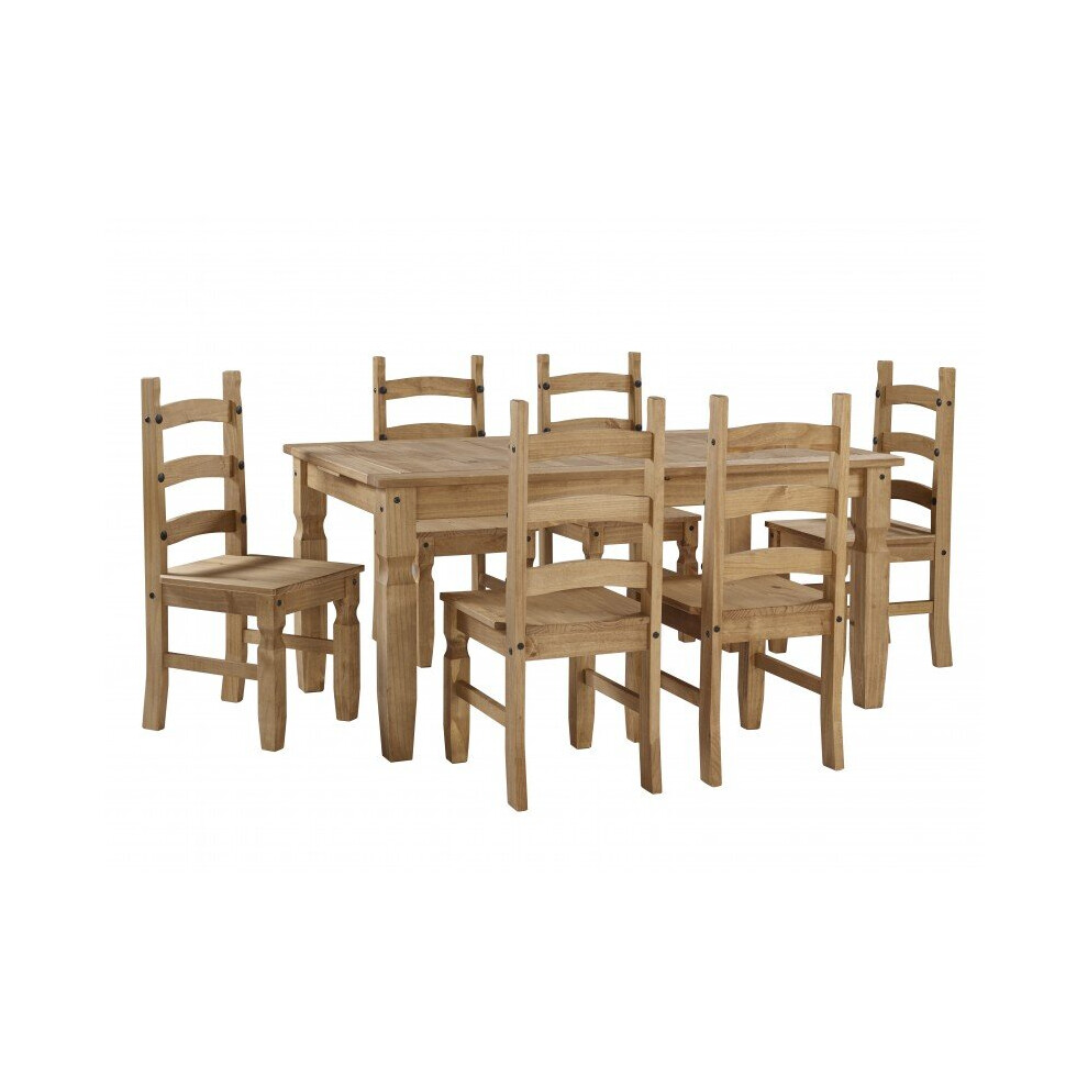 Corona Large Extending Dining Table & 6 Chairs