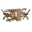 Mercers Furniture Corona Butterfly Dining Set Folding Table & 4 Chairs Drop Leaf 2