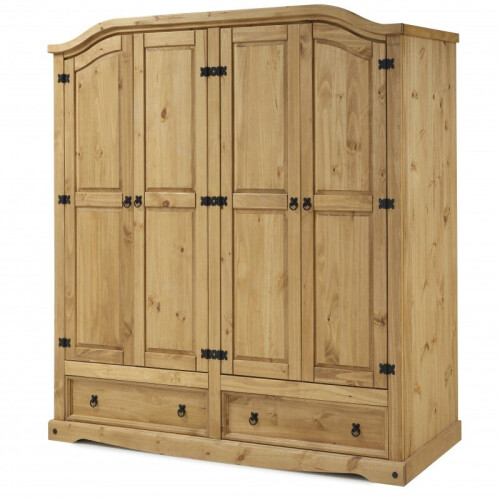 Mercers Furniture Corona 4 Door 2 Drawer Wardrobe