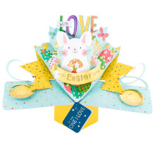 Easter Card To The One I Love Easter Bunny Pop Up Easter Card Cute 3D Cards