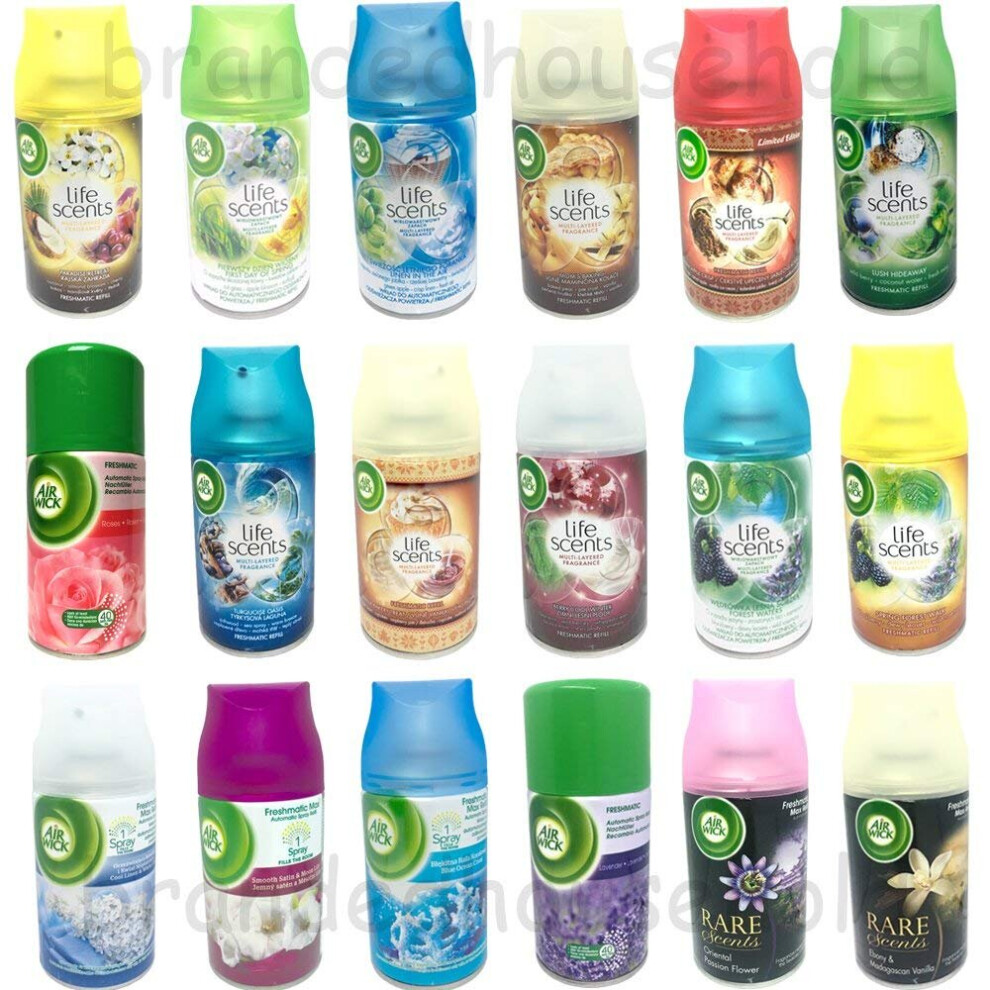 6x Air Wick Freshmatic Max 250ml Automatic Spray Refills - Random Mix - Up to 70 Days of Continuous Freshness-image-OPC-PBBCQFD-NEW