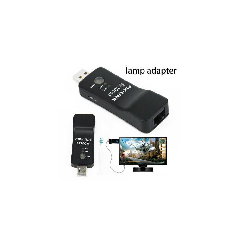 Samsung Capable Smart TV LAN Adapter Ethernet WiFi Wireless Dongle 300M RJ-45