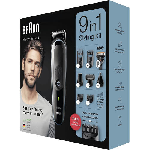 Braun Braun 9-in-1 All-In-One Trimmer  5 Kit Beard Trimmer Hair Clippers