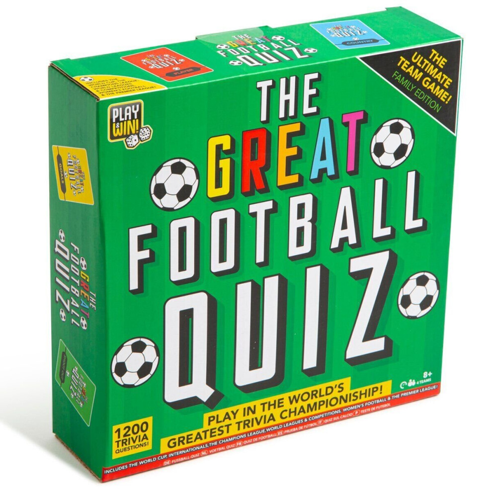 Playwin Football Quiz Host Your Own Classic Trivia Board Game Family Team Play Gift Fun