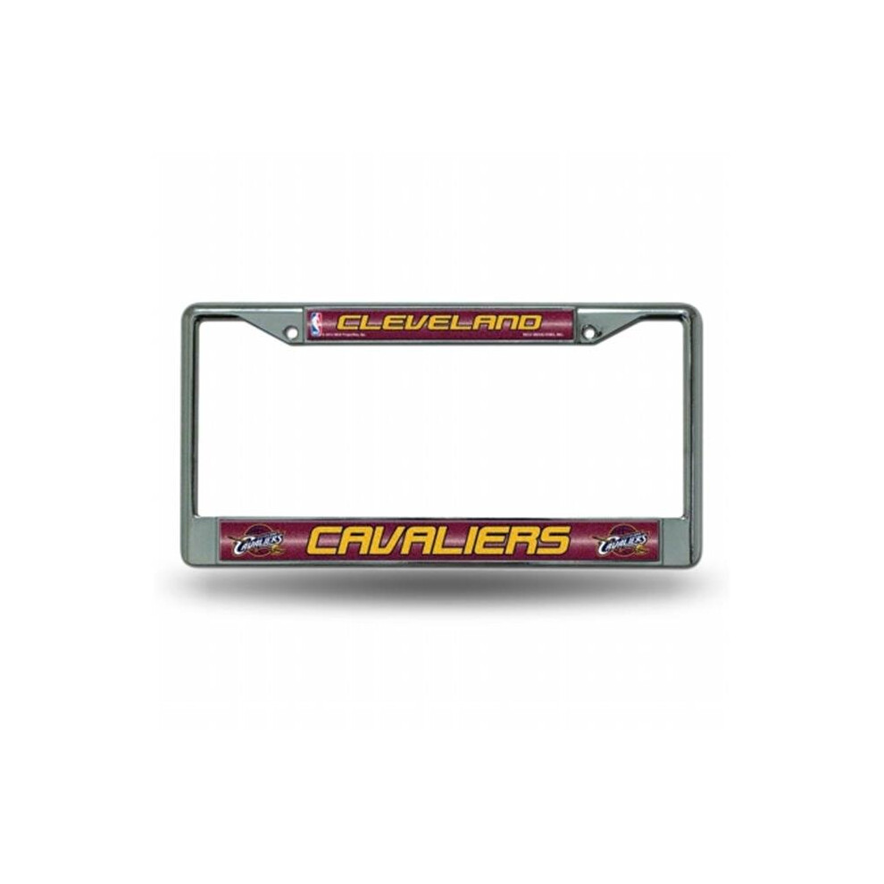 Rico Industries Ric-Fcgl73001 Cleveland Cavaliers Nba Bling Glitter Chrome License Plate Frame 094746835637