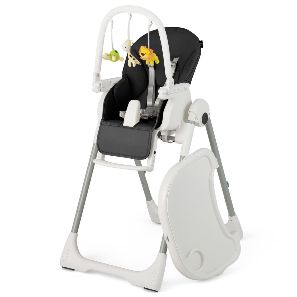 4-in-1 Baby High Chair Foldable Feeding Chair Toddler Dining Chair