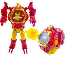 (Red, Yellow) Transformation mech children's electronic watch