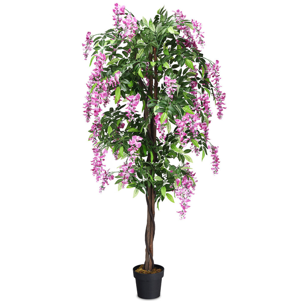 Realistic Artificial Palm Trees Ficus Plants Bamboo Wistera Flower