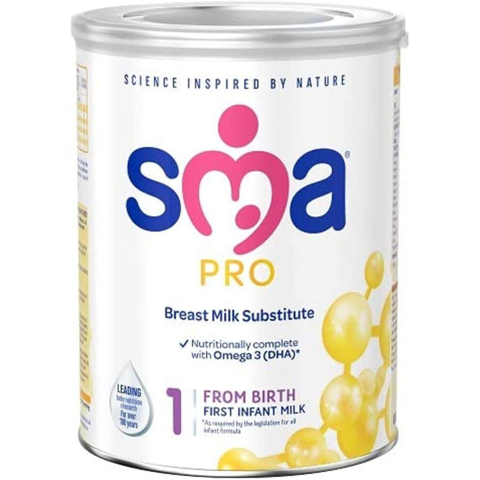 SMA PRO First Infant Baby Milk Powder, From Birth, 800g (Pack of 1)