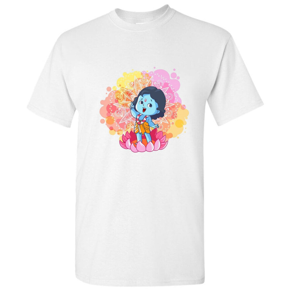 Gildan (5Xl) Young Krishna Hinduism Hindu Deity God Of Love Men T Shirt Tee Top White