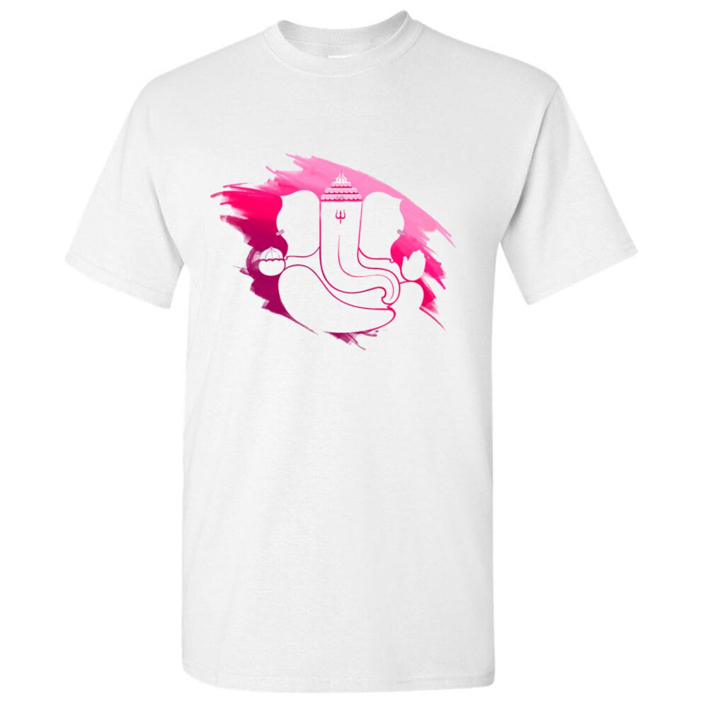 Gildan (Xl) Vinayaka Ganesh Chaturthi Hindu Elephant God Ganesha Men T Shirt Tee Top White