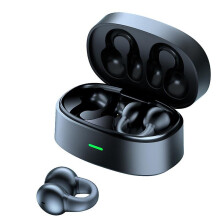 (Black) Wireless Earbuds Bluetooth Earphones Ear Clip Bone Conduction Headphones
