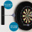 Black Protective Dartboard Darts Surround Wall Guard Protector Ring Plain 11