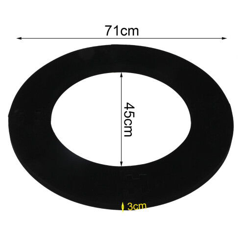 Black Protective Dartboard Darts Surround Wall Guard Protector Ring Plain 1