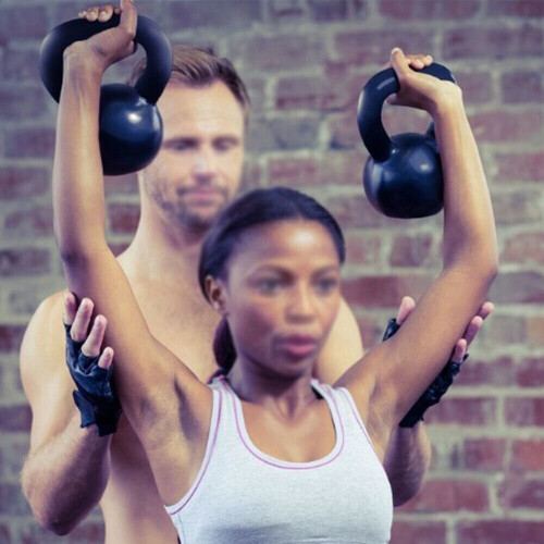Vinyl Kettlebell Weight Strength Training Kettlebells 16kg Core 1