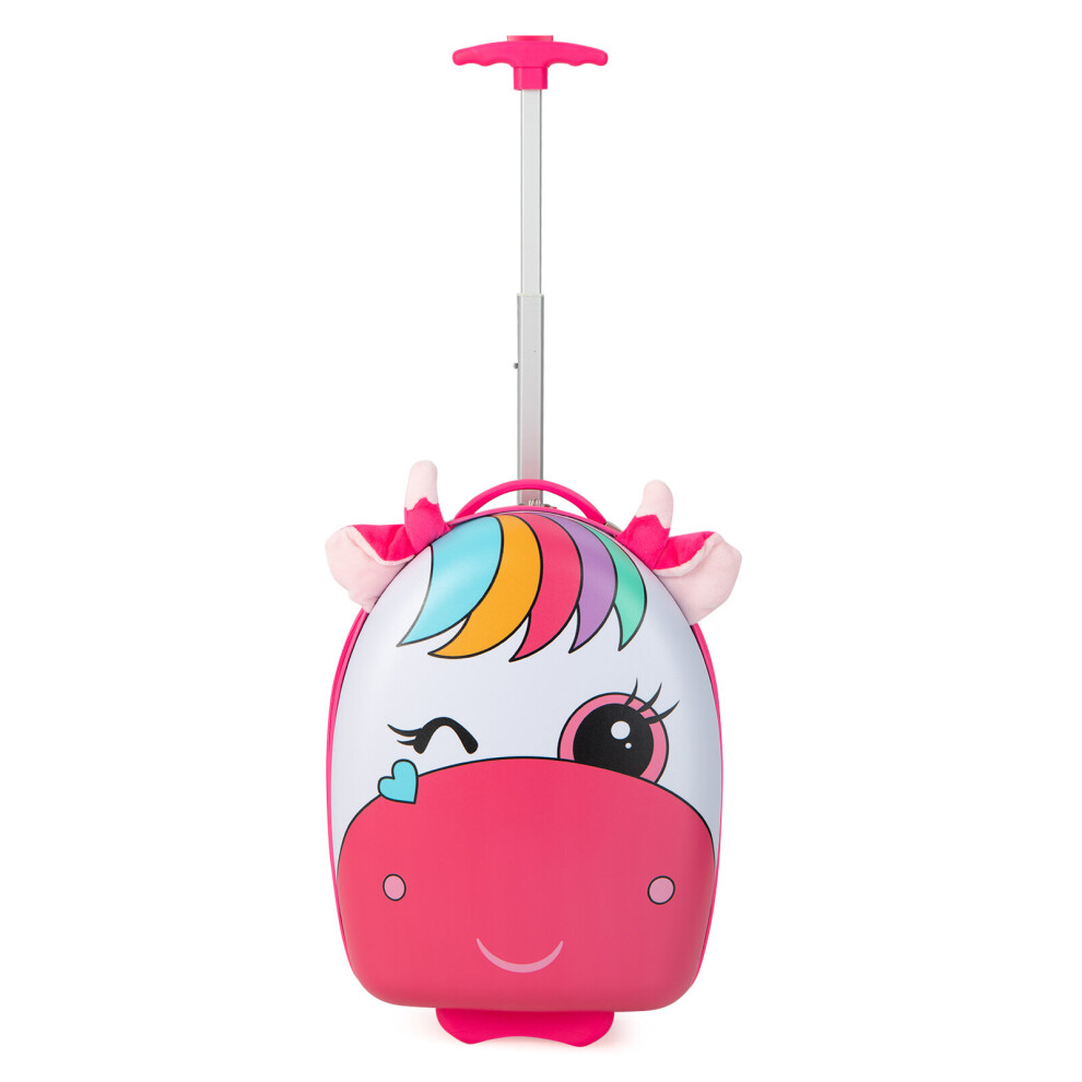 Kids Rolling Luggage Hard Shell Cabin Luggage Kids Carry On Suitcase
