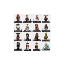 16PCS Pirates of the Caribbean Minifigures Toys Fit Lego Kids Toy Best Gifts