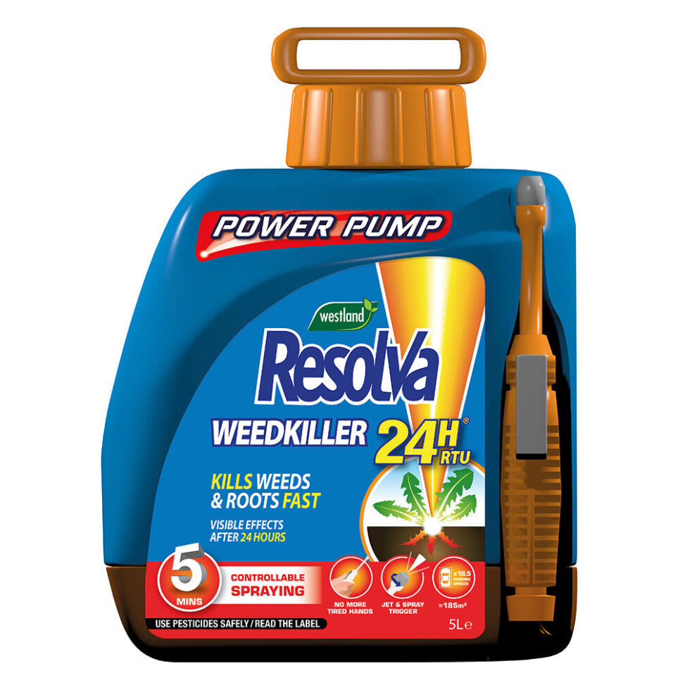 Resolva Weedkiller 24HR Ready To Use Powerpump 5L