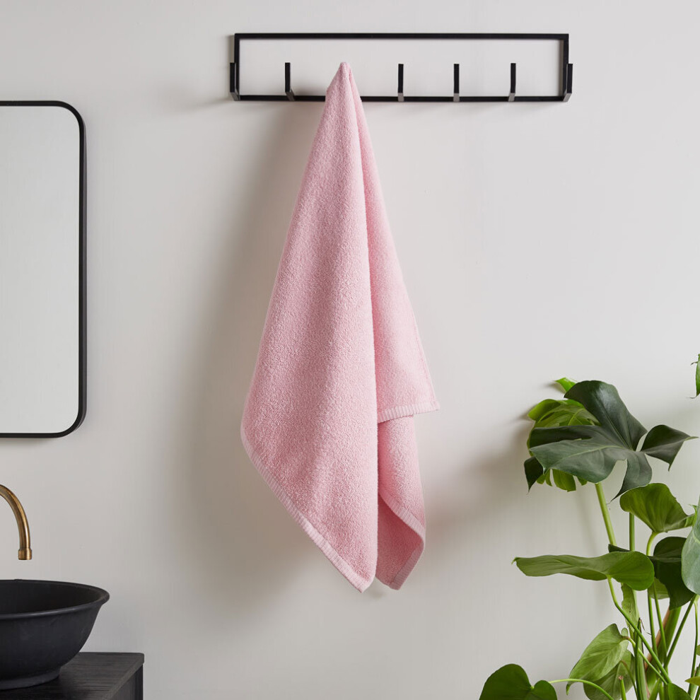 B&Q -  Quick Dry Cotton 50X85 Cm Hand Towel Pink - Image 5