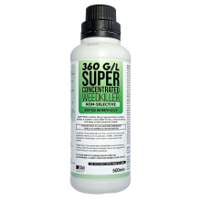 (500ml 360 g/l Concentrate, 1) Glyphosate Deep Root-Killing Weedkiller & Industrial Strength Commercial Herbicide | 100ml - 4 Litre