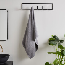 (Grey) Catherine Lansfield Quick Dry 100% Cotton Hand Towel