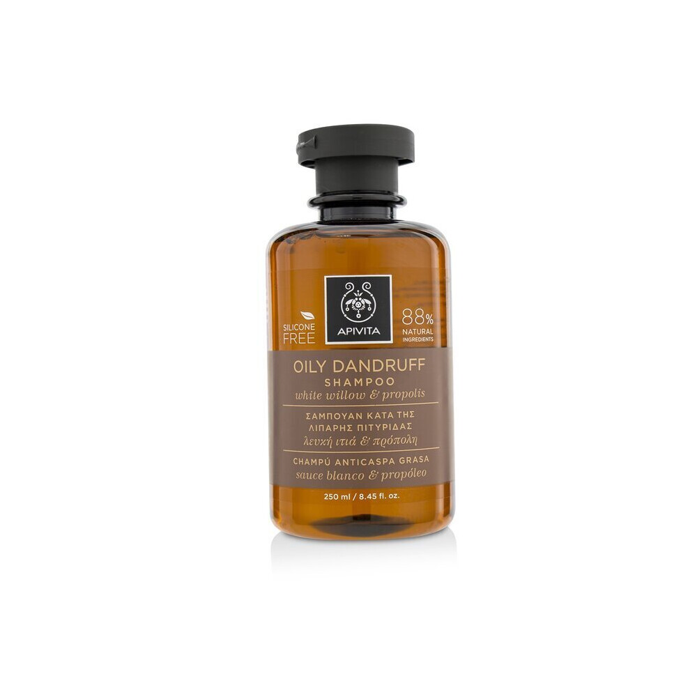 Apivita Oily Dandruff Shampoo With White Willow & Propolis (For Oily Scalp) 250Ml/8.45Oz