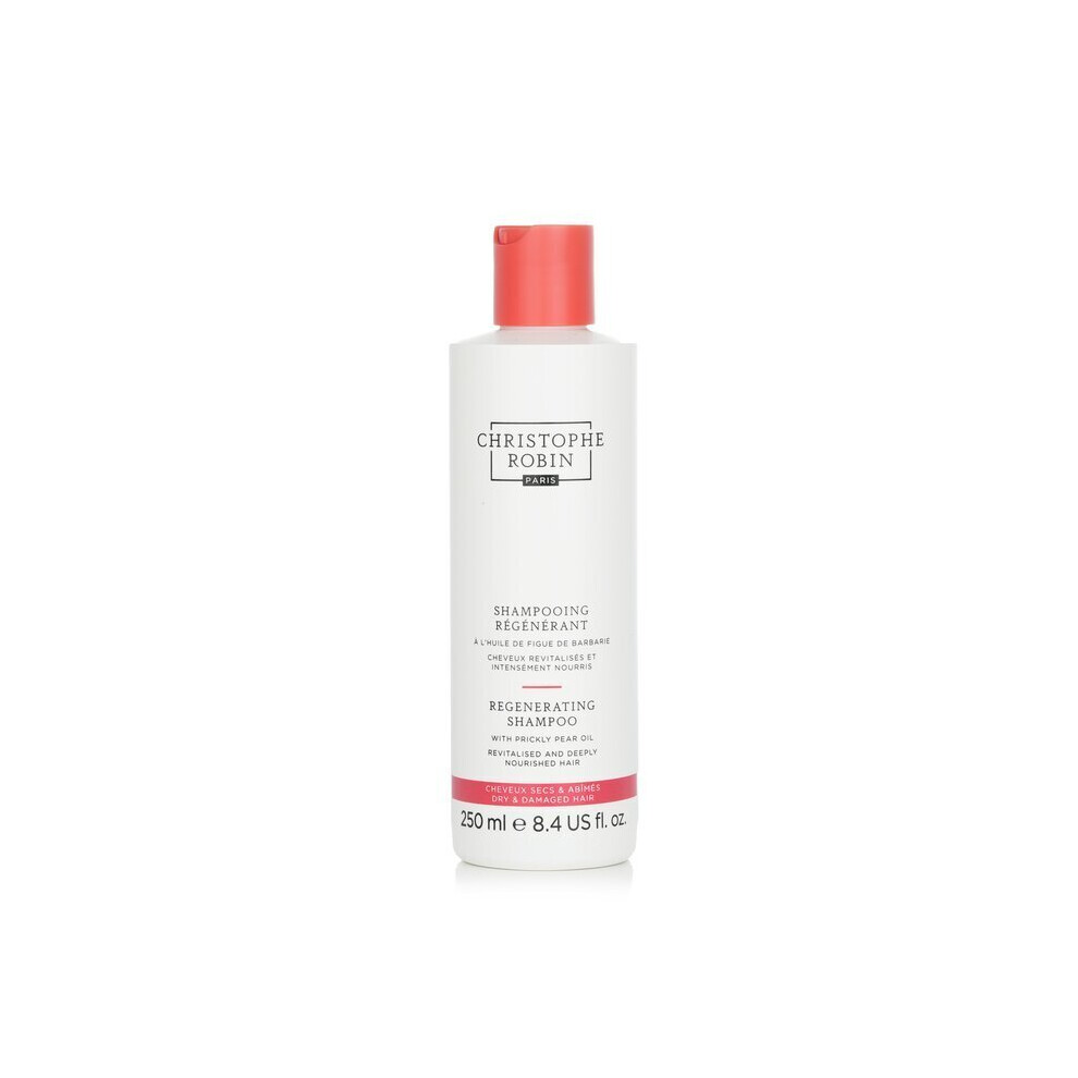 Christophe Robin Regenerating Shampoo With Prickly Pear Oil - Dry & Damaged Hair 250Ml/8.4Oz