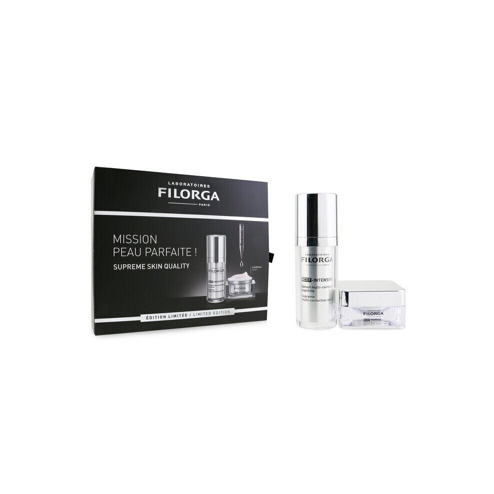 Filorga Supreme Skin Quality Set: NCEF-Intensive Supreme Multi-Correction Serum 30ml + NCEF-Reverse Supreme Multi-Correction Cream 15ml 2pcs