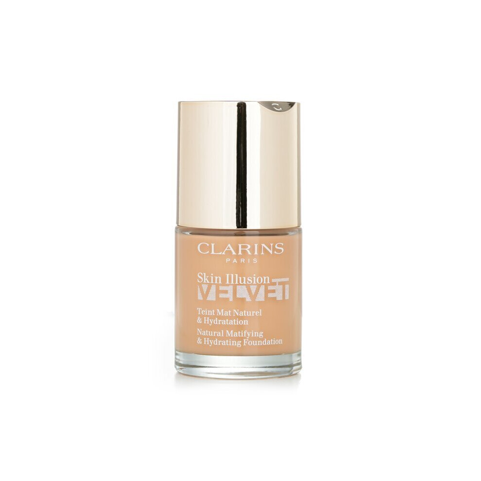 Clarins Amber Skin Illusion Velvet Natural Matifying & Hydrating Foundation - # 112C 30Ml/1Oz