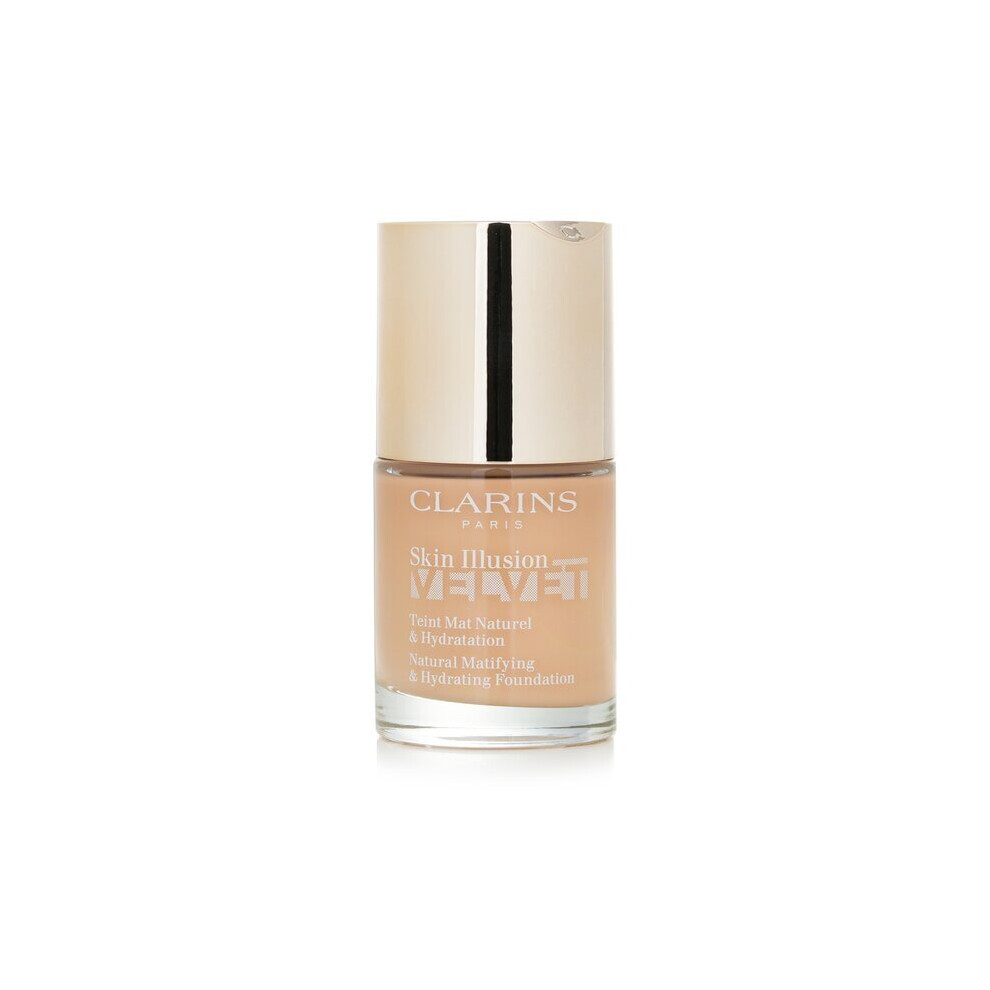 Clarins Beige Skin Illusion Velvet Natural Matifying & Hydrating Foundation - # 107C 30Ml/1Oz