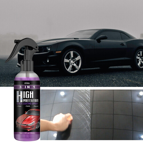 3Pack High Protection Quick Car Coat Ceramic 3 in 1 Coating Spray Hydrophobic 2