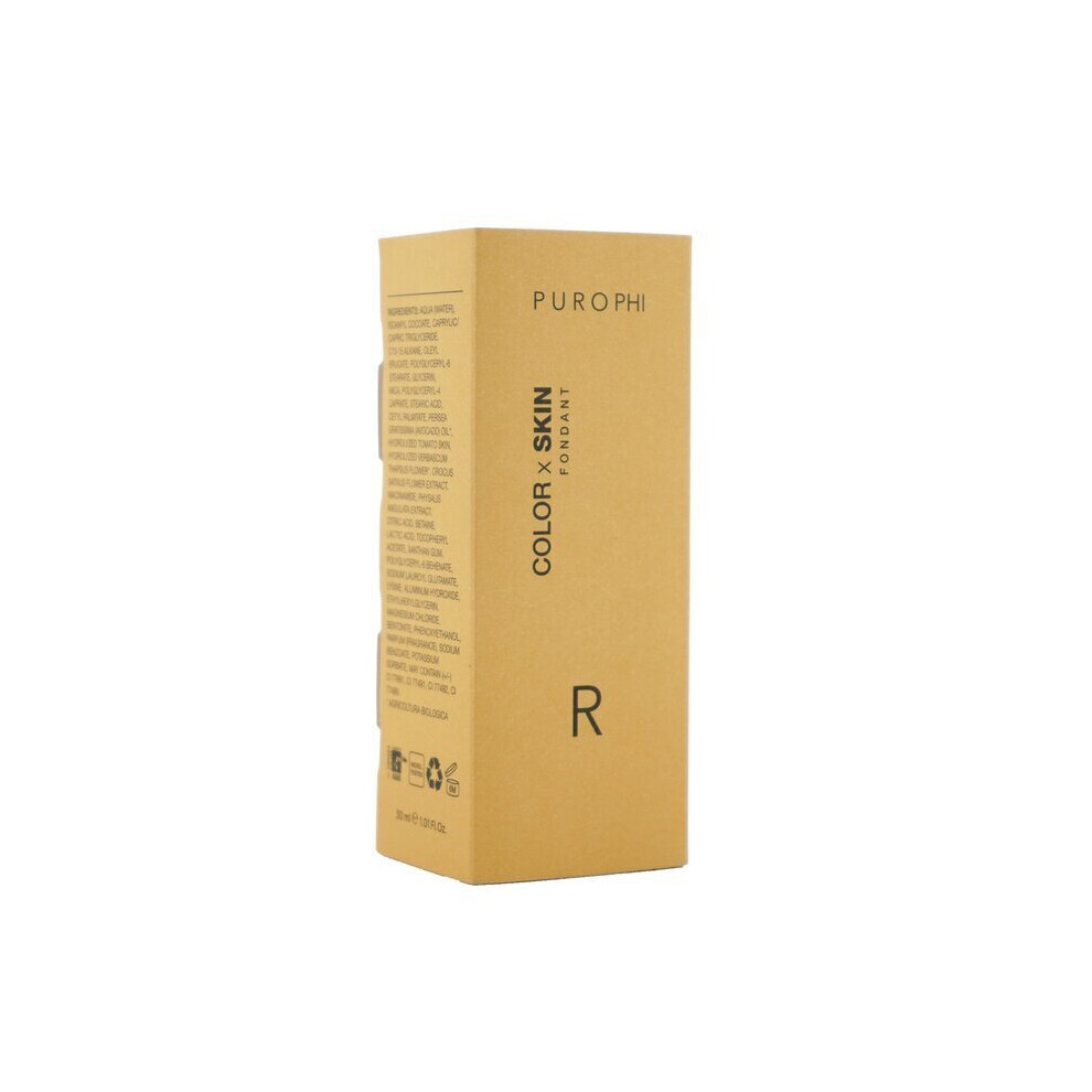 Purophi Color X Skin Fondant Foundation - # R (Medium/Dark) 30Ml/1.01Oz