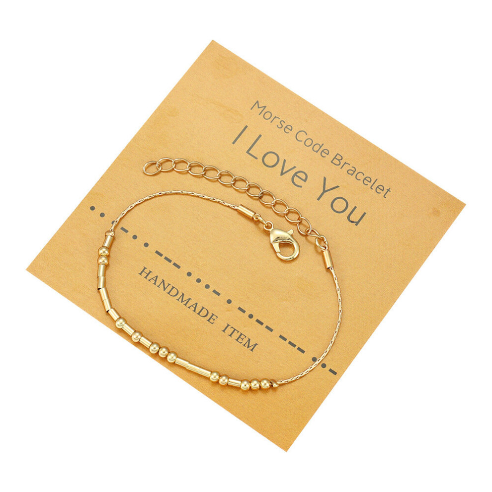 (I Love You) Inspirational Morse Code Bracelets for Women Silver Beads Jewelry Encouragement Mantra Gifts for Her-image-OPC-PBC6XW6-NEW