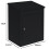 (Black) Parcel Post Drop Box Steel Lockable Wall Mount 8