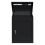 (Black) Parcel Post Drop Box Steel Lockable Wall Mount 9