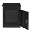 (Black) Parcel Post Drop Box Steel Lockable Wall Mount 10