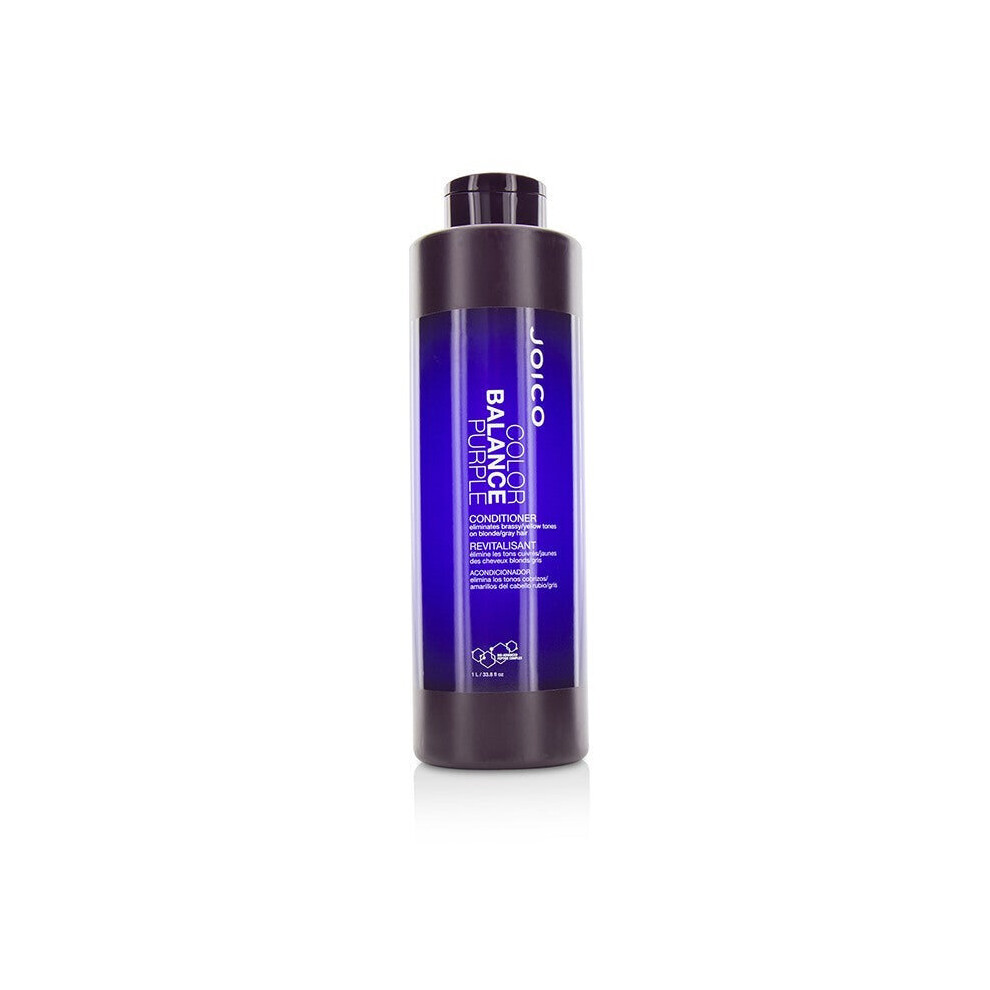 Joico Color Balance Purple Conditioner (Eliminates Brassy/Yellow Tones on Blonde/Gray Hair) 1000ml/33.8oz